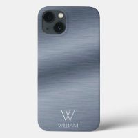 Brushed Stainless Steel DesigPersonalized Monogram