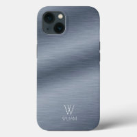 Brushed Stainless Steel DesigPersonalized Monogram