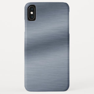 Brushed Steel Look Background iPhone XS Max Case