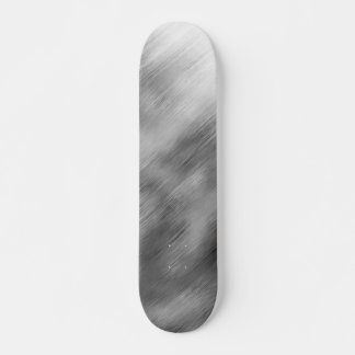 Brushed Steel Speed Look Customizable Grey White Skateboard
