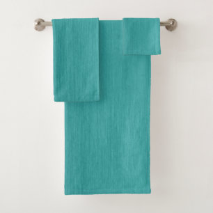 Brushed Teal Metal Look kash001 Bath Towel Set