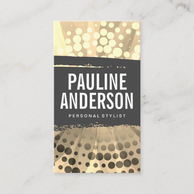 Brushed Texture Stylish Pattern Business Card (Front)