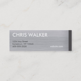 Brushed titanium metal texture mini cards