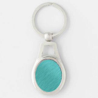 Brushed Turquoise Delight Keychain