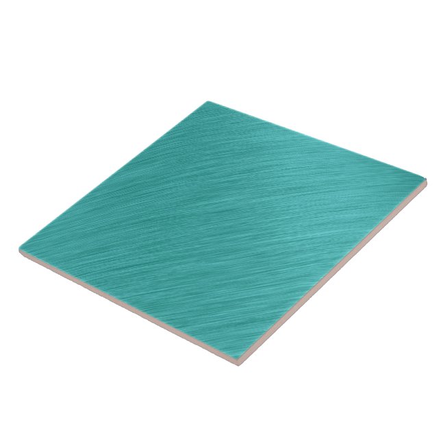 Brushed Turquoise Delight Tile (Side)