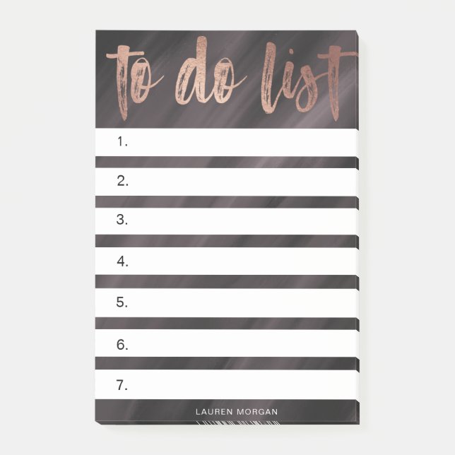 Brushed Typography To-do list Post-It Notes (Front)