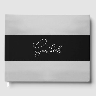 Brushed Watercolor Texture Wedding Guest Book