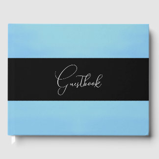 Brushed Watercolor Texture Wedding Guest Book