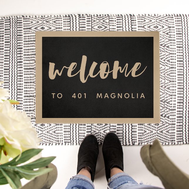Brushed Welcome | Personalized Doormat (Creator Uploaded)