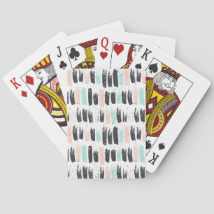 Brushes & Ink Strokes Pattern Playing Cards