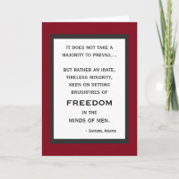 Brushfires of Freedom Birthday Card