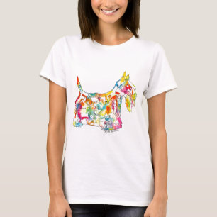 Brushfolks Scotties in A Scotty T-Shirt
