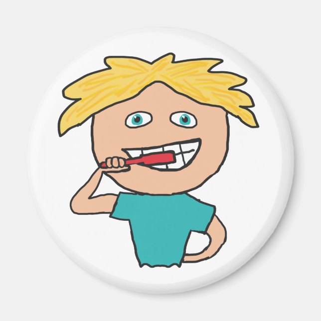 Brushing Teeth Magnet (Front)