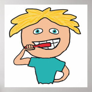 Brushing Teeth Poster