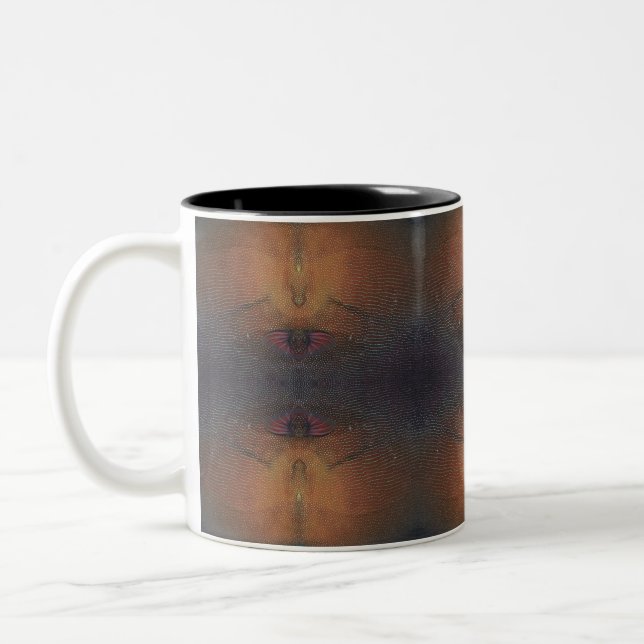 BrushOrange Two-Tone Coffee Mug (Left)