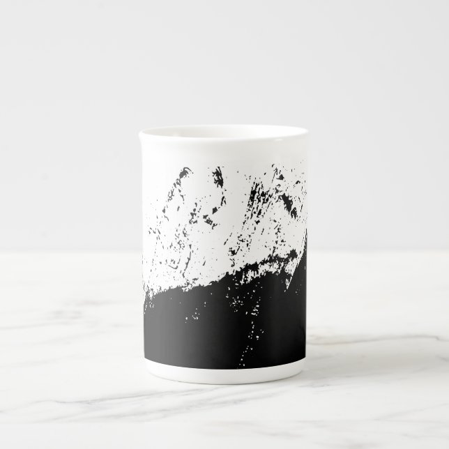 Brushstroke 10 bone china mug (Front)