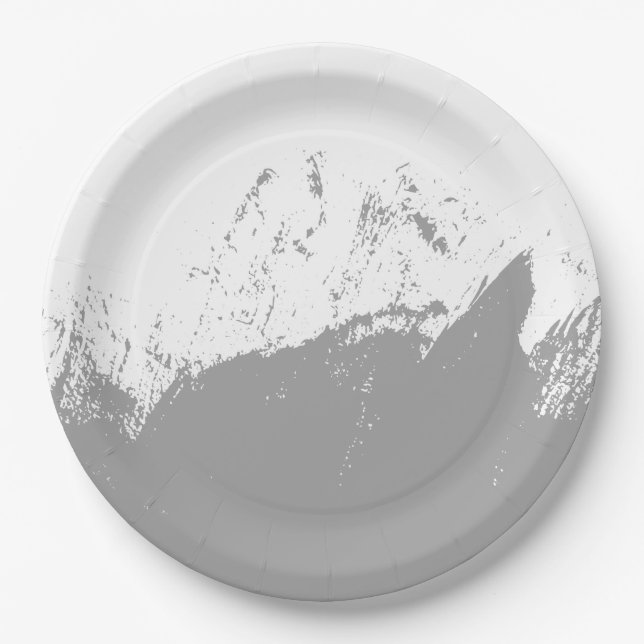 Brushstroke 11 paper plate (Front)