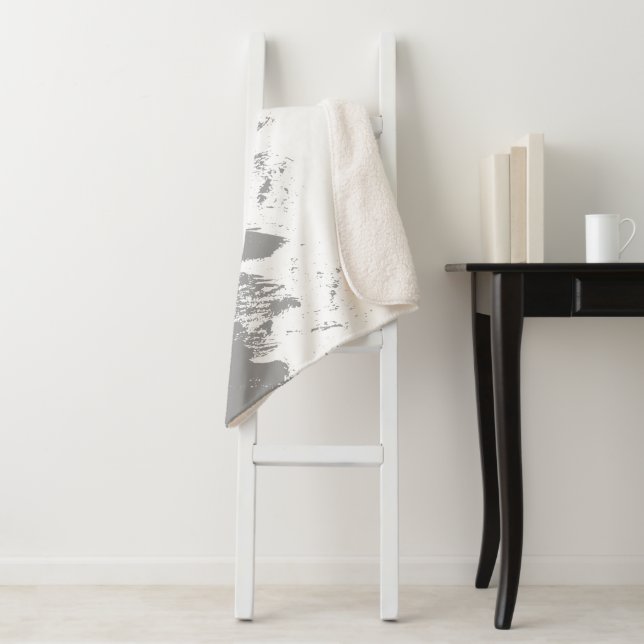 Brushstroke 11 sherpa blanket (In Situ)