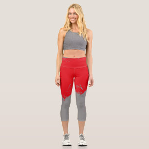 Brushstroke 12 capri leggings