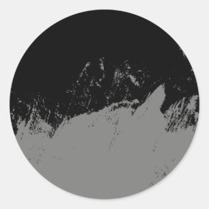 Brushstroke 2 classic round sticker