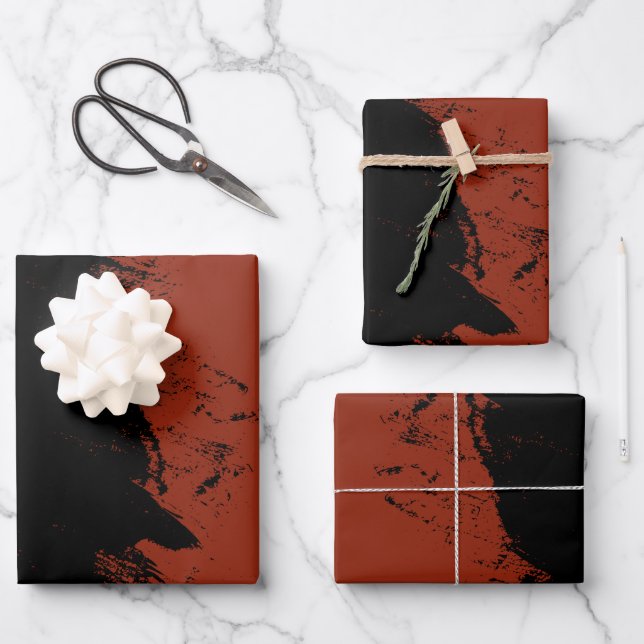 Brushstroke 7 wrapping paper sheet (Front)