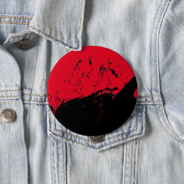 Brushstroke 9 4 inch round button (In Situ)