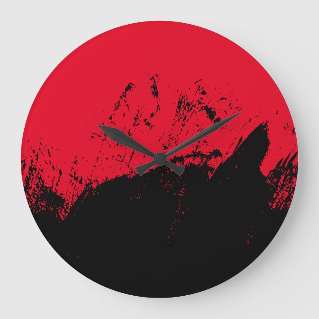 Brushstroke 9 large clock (Front)