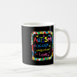 Brushstroke Autism Awareness Accept Understand Lov Coffee Mug