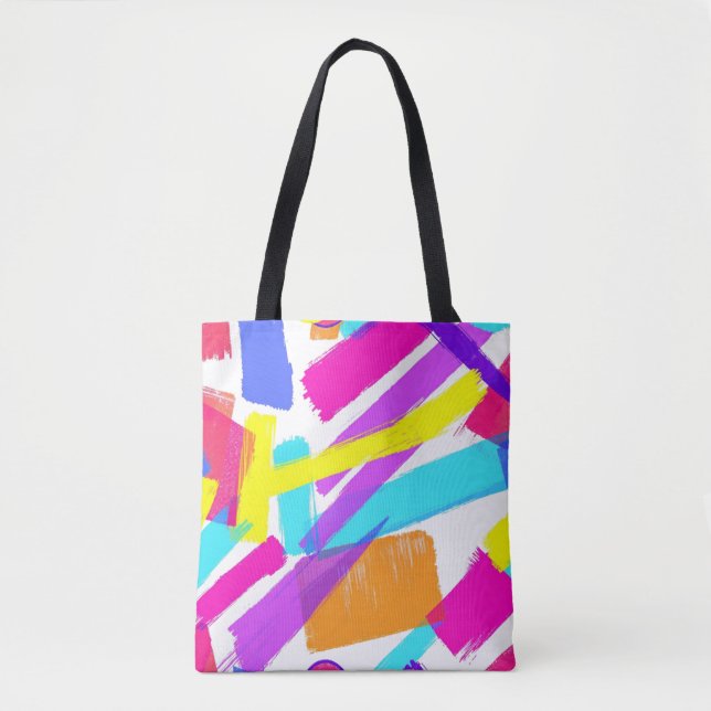 Brushstroke Burst Tote Bag (Front)