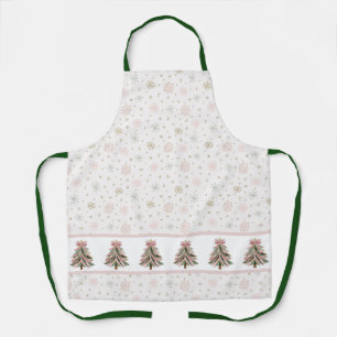 Brushstroke Christmas Tree All-Over Print Apron