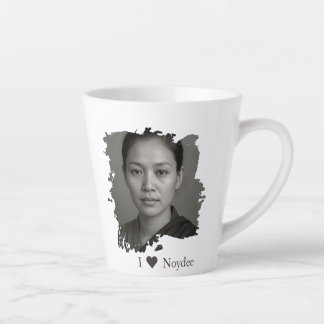 Brushstroke design for your image and text latte mug