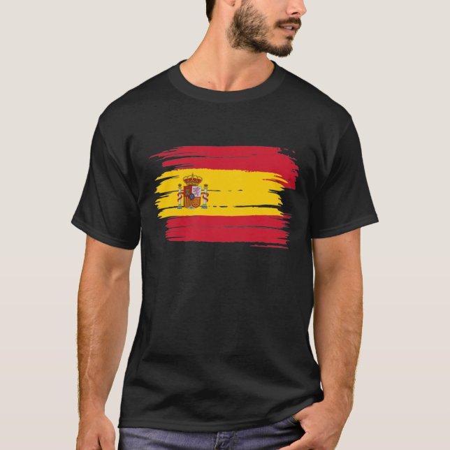 Brushstroke Spain Flag T-Shirt (Front)