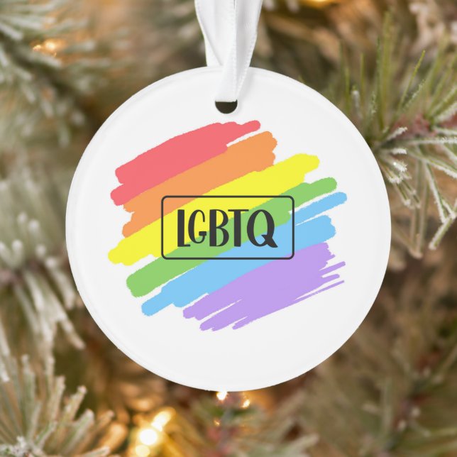 Brushstrokes LGBTQ Arc-en-ciel (Arbre)