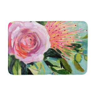 Brushy Floral I Bath Mat
