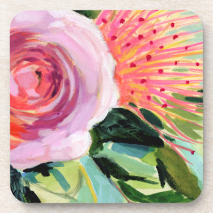 Brushy Floral I Coaster