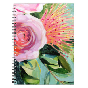 Brushy Floral I Notebook
