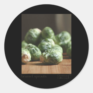 Brussel Sprout Funny Graphic Christmas Shirt Gift Classic Round Sticker