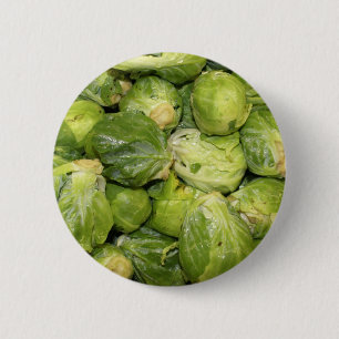 Brussel Sprouts 2 Inch Round Button