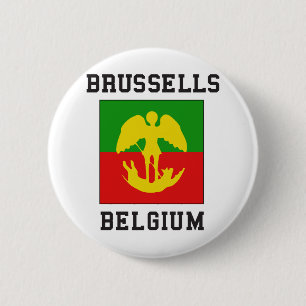 Brussels Belgium 2 Inch Round Button