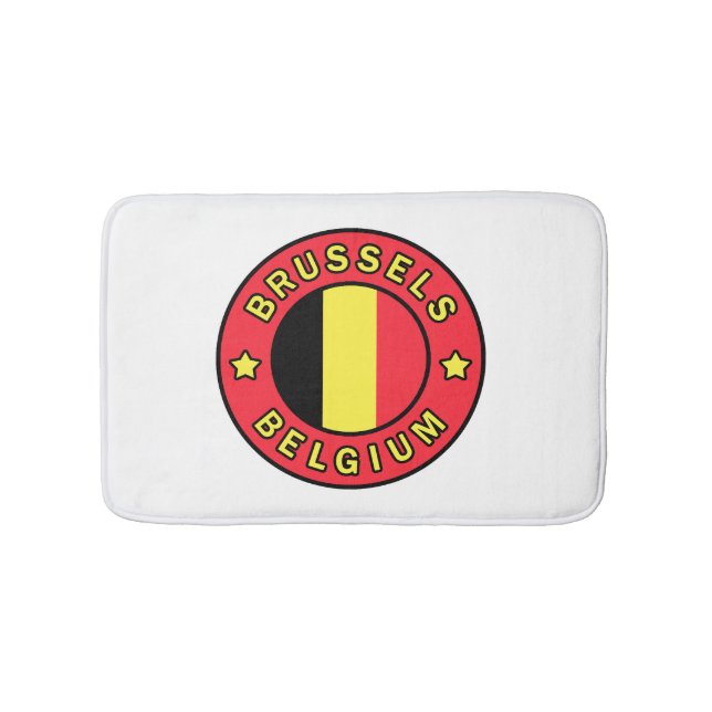 Brussels Belgium Bath Mat (Front)