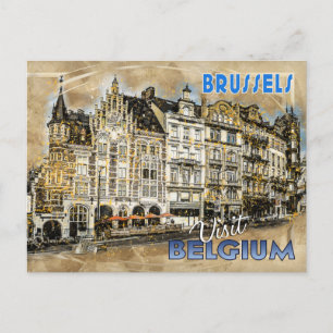 Brussels, Belgium, from the series "Visit..." Postcard