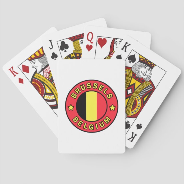 Brussels Belgium Playing Cards (Back)
