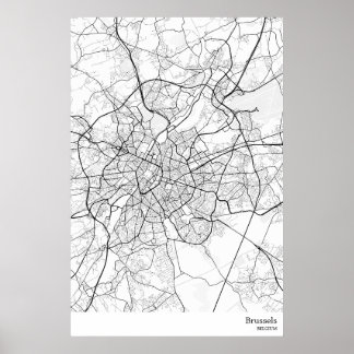 Brussels Belgium Poster Print