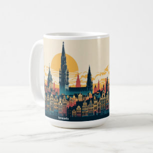Brussels, Belgium stylist painting Coffee Mug