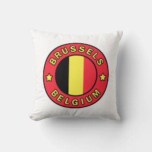 Brussels Belgium Throw Pillow