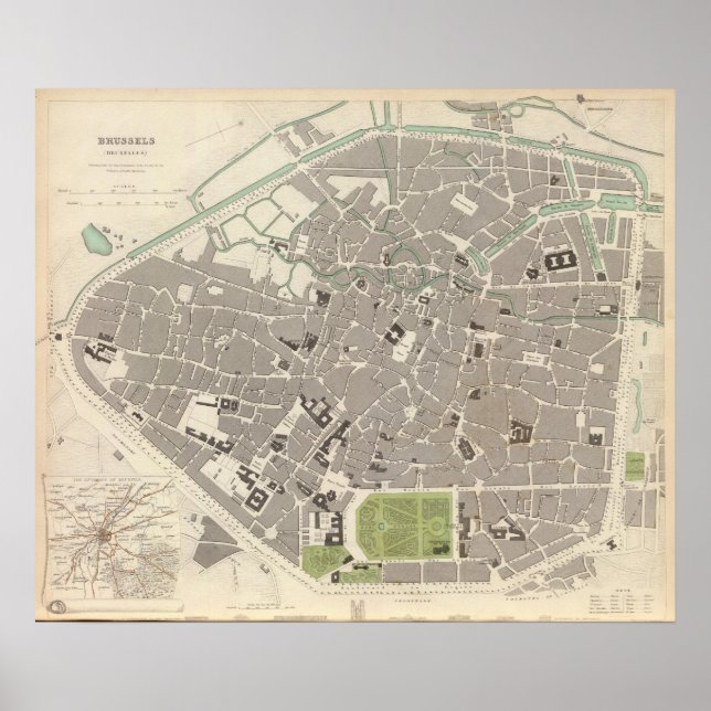 Brussels Bruxelles Poster (Front)