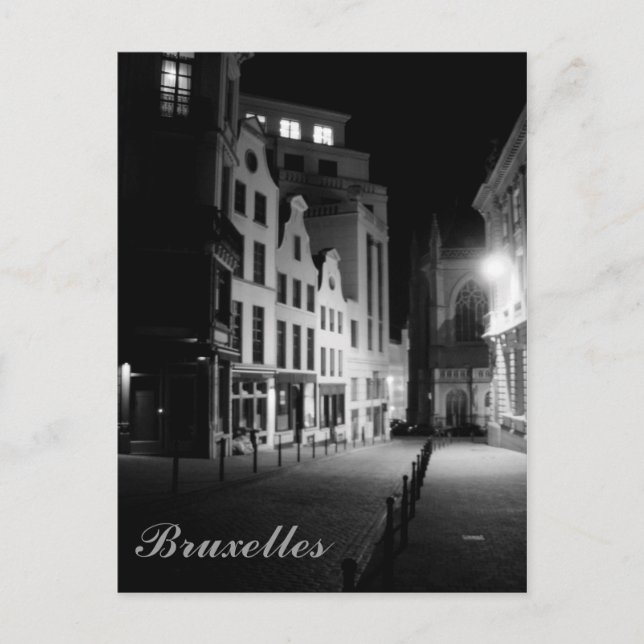 Brussels by Night Postcard (Front)