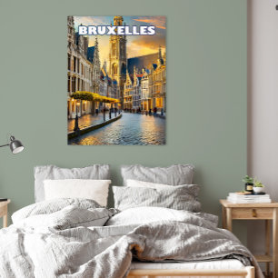 Brussels, city of contrasts and charms poster