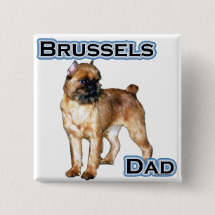Brussels Dad 4 2 Inch Square Button
