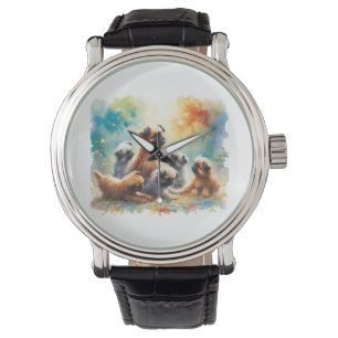Brussels Griffon 030624AREF110 - Watercolor Watch